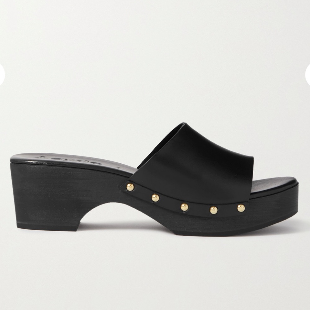 Ayede Bobbie studded leather platform clogs - 39 Worn once!